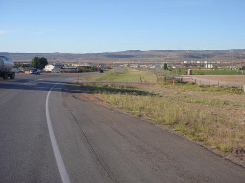 Rawlins Business Area, Train Tracks, and Interstate-80.